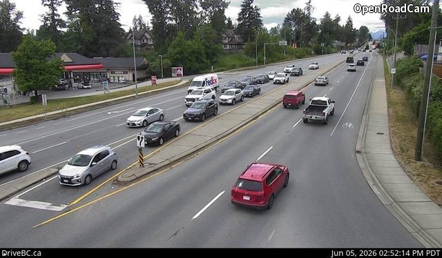 Kanaka Way at Lougheed - eastbound