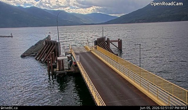 Kootenay Bay Ferry Ramp
