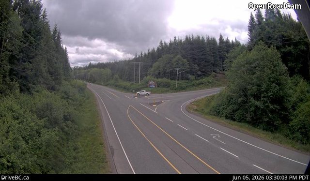 Hwy 19 at Port Alice Road