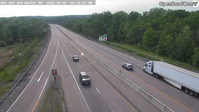 Highway 401 at County Road 40