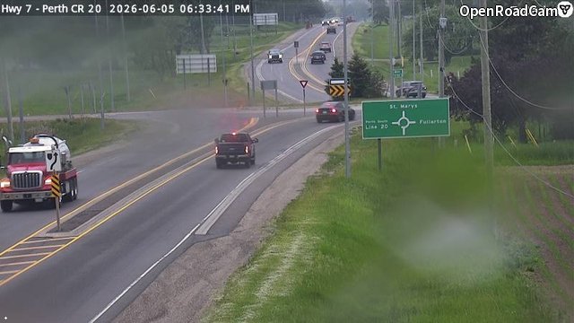 Highway 7 near Perth County Road 20