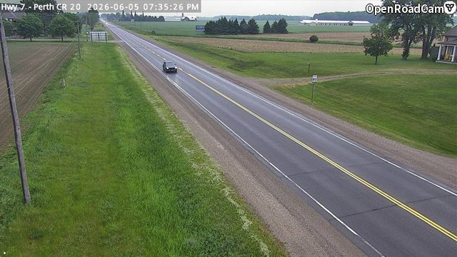 Highway 7 near Perth County Road 20