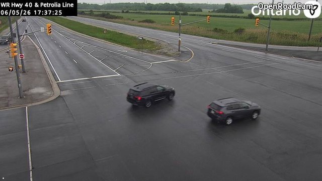 Highway 40 at Petrolia Line