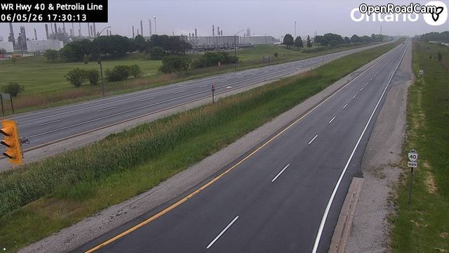 Highway 40 at Petrolia Line
