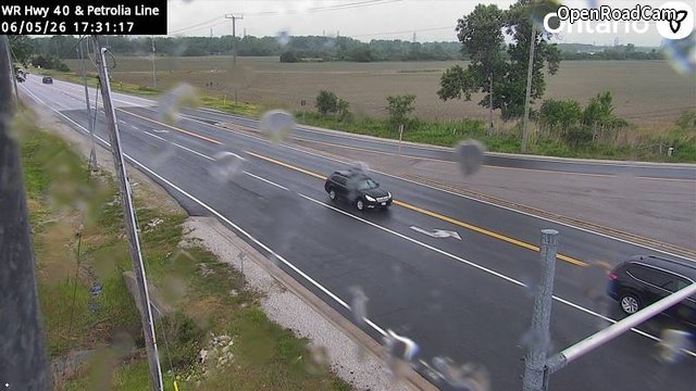 Highway 40 at Petrolia Line