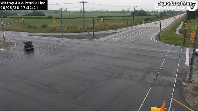 Highway 40 at Petrolia Line