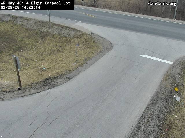 Highway 401 at Elgin Road Carpool Lot