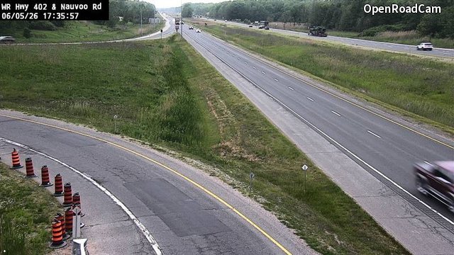 Highway 402 near Nauvoo Road
