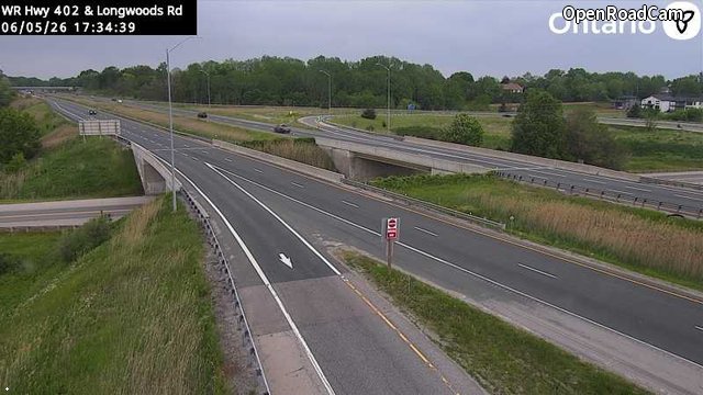 Highway 402 at Longwoods Road
