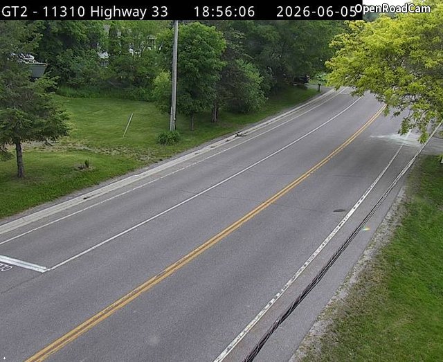 Highway 33 Approaching Ferry Dock (Glenora Side)