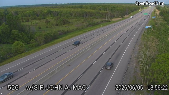 Highway 401 West of Sir John MacDonald Boulevard