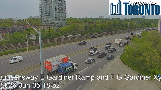 Gardiner Expressway near South Kingsway