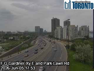 Gardiner Expressway near Park Lawn Road