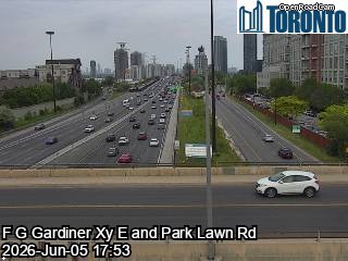 Gardiner Expressway near Grand Avenue