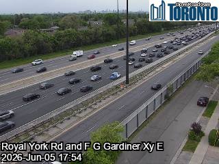Gardiner Expressway near Royal York Road