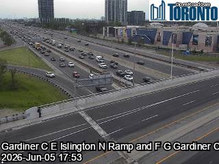 Gardiner Expressway near Islington Avenue