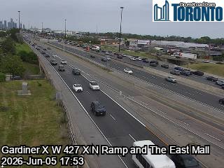Gardiner Expressway near Highway 427