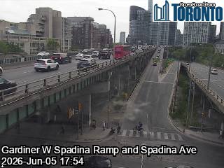 Lake Shore Boulevard near Spadina Avenue