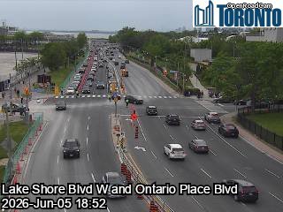 Lake Shore Boulevard near Ontario Place Boulevard