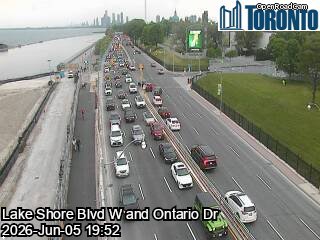 Lake Shore Boulevard near Ontario Drive