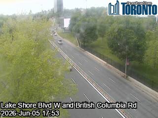 Lake Shore Boulevard east of British Columbia Road