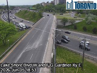 Lake Shore Boulevard near British Columbia Road