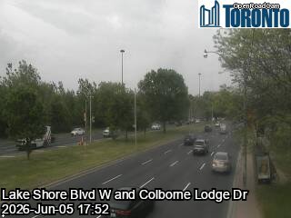Lake Shore Boulevard near Colborne Lodge Drive
