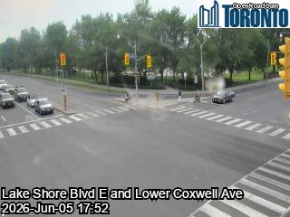 Lake Shore Boulevard near Coxwell Avenue