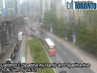 Lake Shore Boulevard near Spadina Avenue