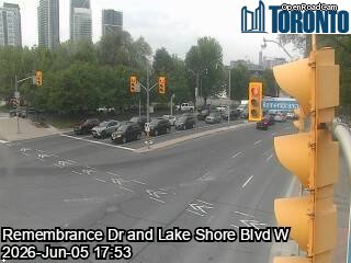 Lake Shore Boulevard near Strachan Avenue