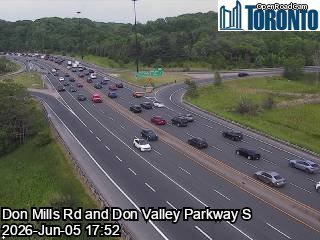 Don Valley Parkway near Don Mills Road