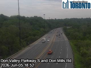 Don Valley Parkway south of Spanbridge Road