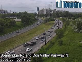 Don Valley Parkway near Spanbridge Road
