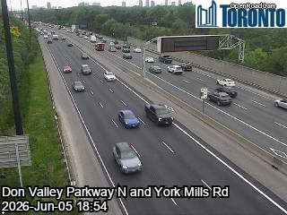 Don Valley Parkway near Brookbanks Drive