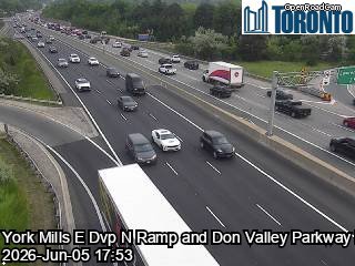 Don Valley Parkway near York Mills Road