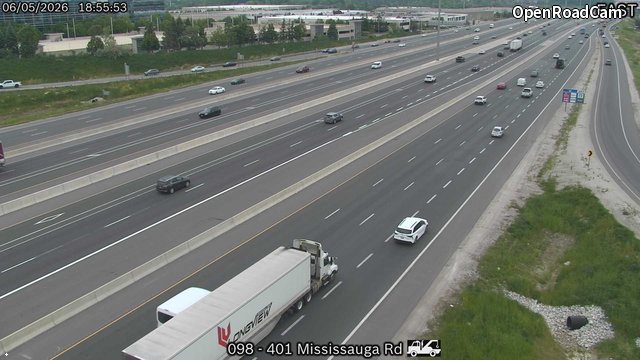 Highway 401 near Mississauga Road