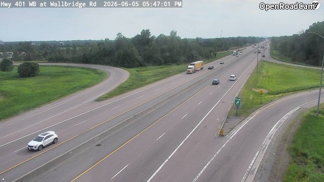 Highway 401 at Wallbridge Loyalist Road