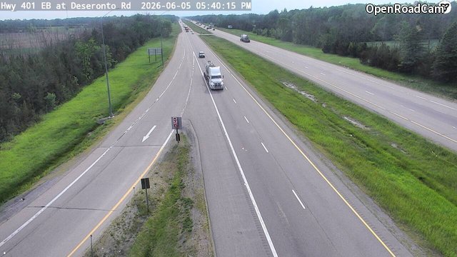 Highway 401 at Deseronto Road