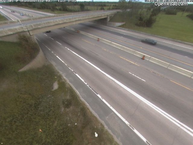 Highway 401 at Shannonville Road