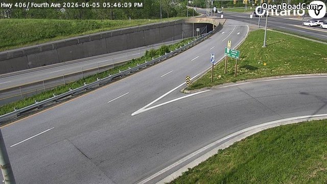 Highway 406 at Fourth Avenue