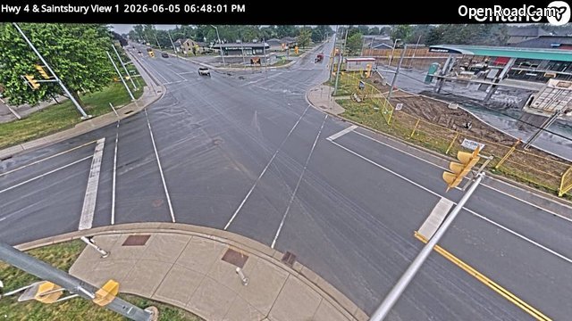 Highway 4 at Saintsbury Line