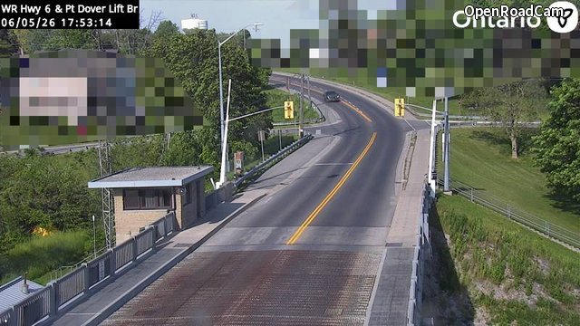 Highway 6 at Port Dover Lift Bridge