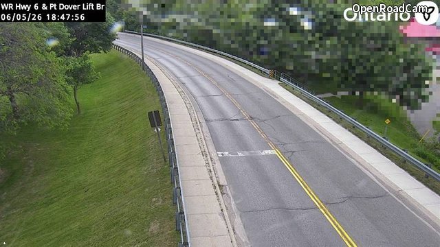 Highway 6 at Port Dover Lift Bridge