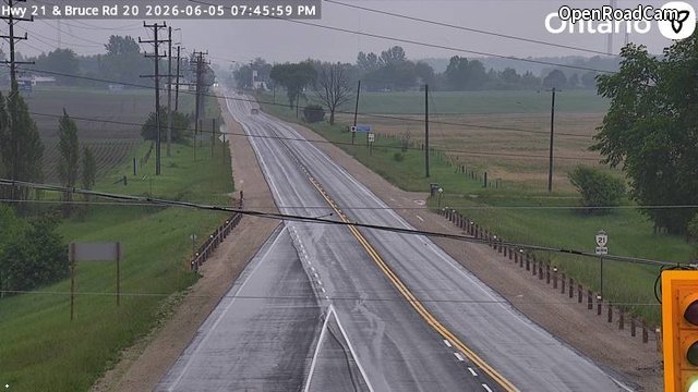 Highway 21 at Bruce Road 20