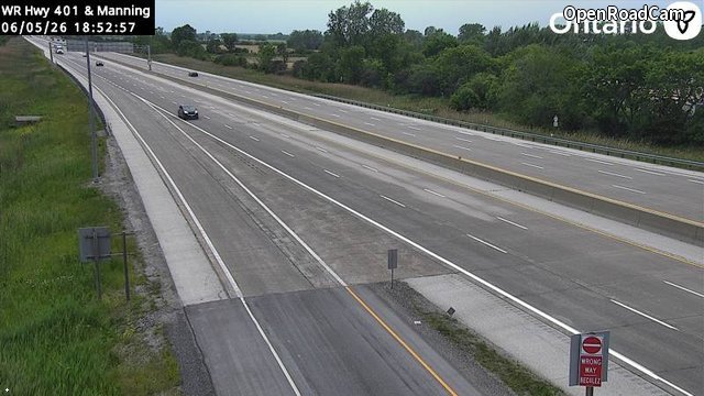 Highway 401 at Manning Road