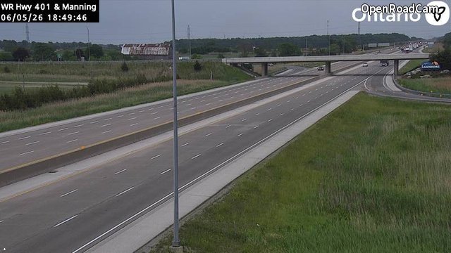 Highway 401 at Manning Road