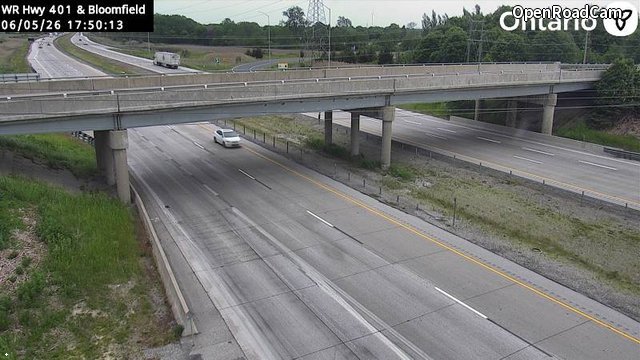 Highway 401 at Bloomfield Road