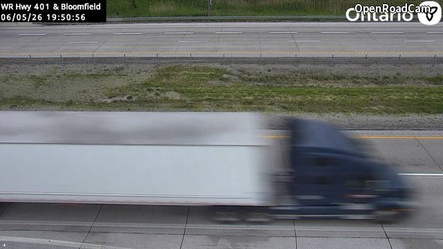 Highway 401 at Bloomfield Road