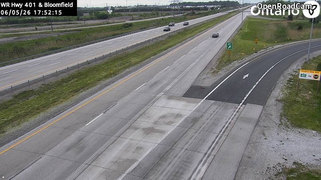 Highway 401 at Bloomfield Road