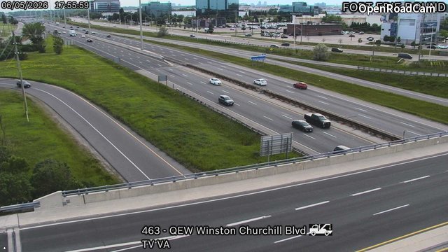QEW near Winston Churchill Boulevard